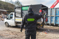 Senior Waste Removals van and crew on a probate house clearance in Oldham
