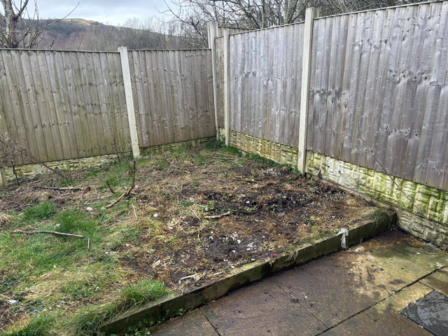 Cleared property after Senior Waste Removals collection