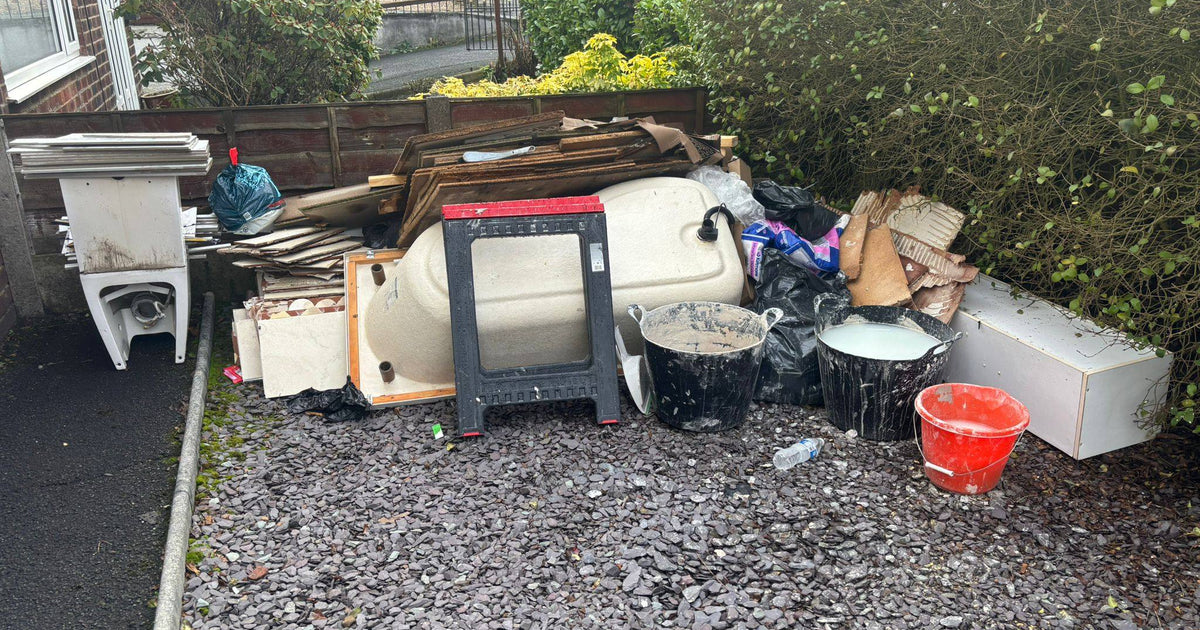 Cleared waste and rocks removed by Senior Waste Removals