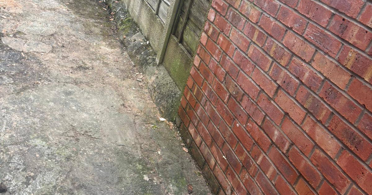 Pathway cleared after Senior Waste Removals collection